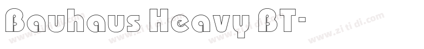 Bauhaus Heavy BT字体转换